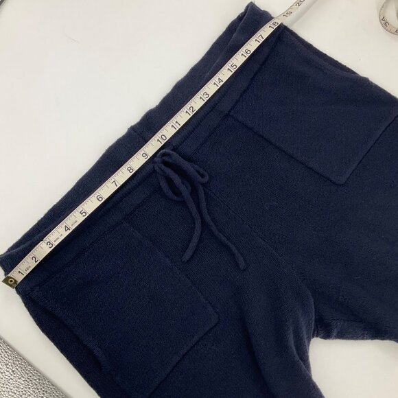 Naadam Blue Jogger Pants XL Cotton/Wool Blend Ribbed Cuffs Drawstring Waist comf - Picture 6 of 8